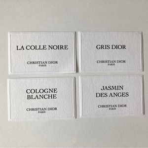 4 Dior Privee Promo Paper Card Christian Dior Cards Art Craft Collectible Lot